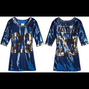 JEREMY SCOTT X ADIDAS SEQUIN JERSEY DRESS